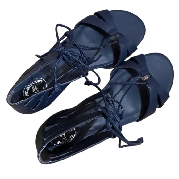 Brooks Brothers Red Fleece Sandals Size 8.5 - Picture 8 of 15